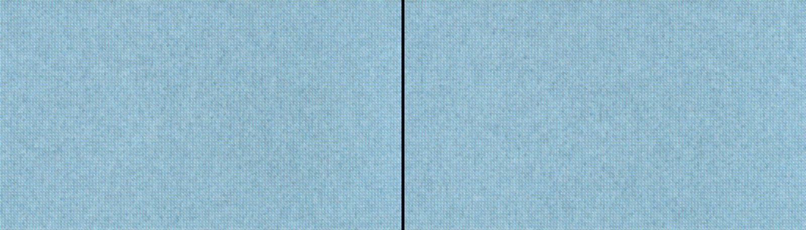 Two frames of flat blue-grey static, indistinguishable from one another, containing no scene at all.